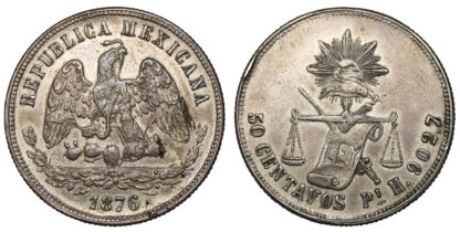 Mexico, Republic, 50 Centavos, 1876