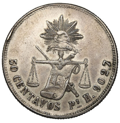 Mexico, Republic, 50 Centavos, 1876