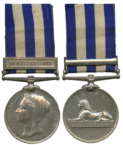 Egypt Medal, Gemaizah 1888, to Pte. J. McGowan KOSB