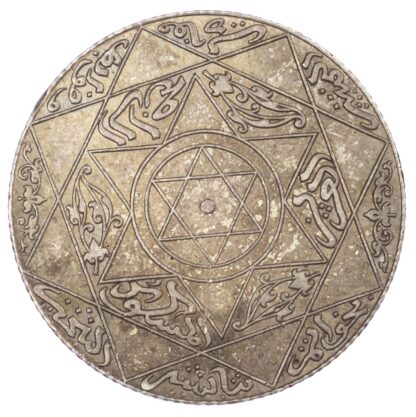 Morocco, Abdul Aziz I, Silver 1/4 Rial (2 1/2 Dirhams)