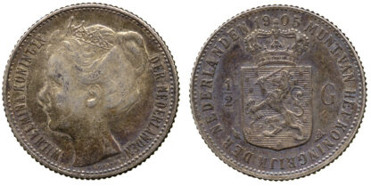 Netherlands, Wilhelmina, 1/2 Gulden, 1898