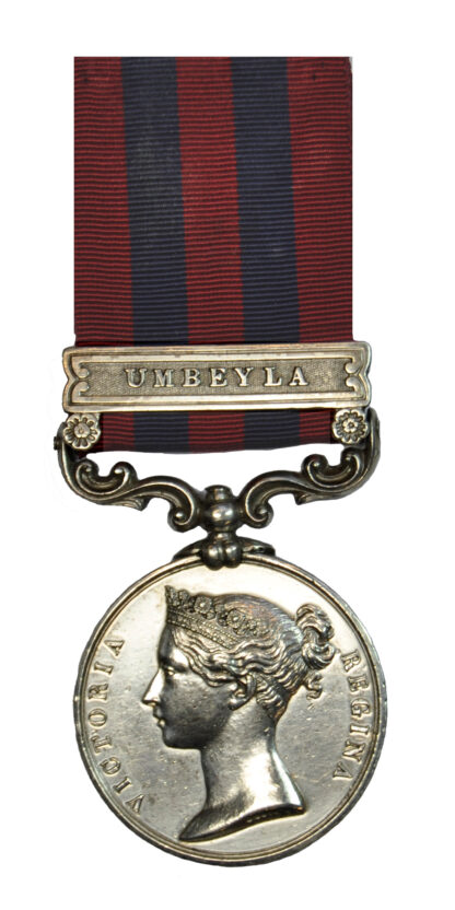 India General Service Medal, One Clasp to Private A. Edwards