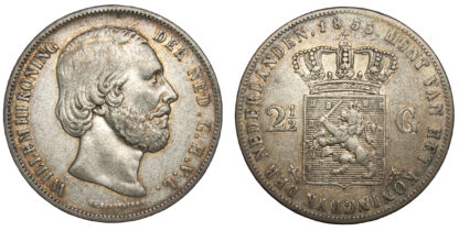 Netherlands, Willem III, Silver 2 ½-Gulden, 1853