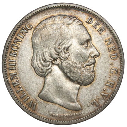 Netherlands, Willem III, Silver 2 ½-Gulden, 1853