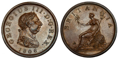 George III, Penny, 1806