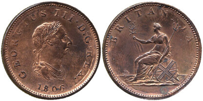 George III, Halfpenny, 1806