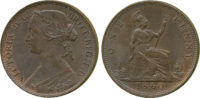 Victoria, Penny, 1860