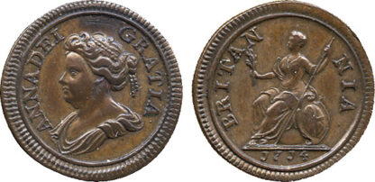 Anne, Farthing, 1714