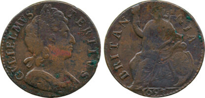 William III Halfpenny, 1697