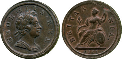 George I, Halfpenny, 1717