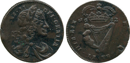 Ireland, Charles II, Halfpenny, 1682