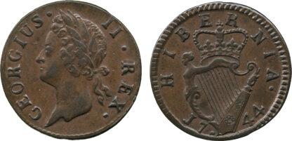 Ireland, George II, Farthing, 1744