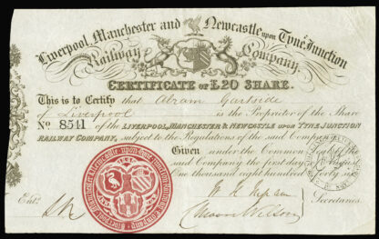 Great Britain, Railway Share Certificate (2)