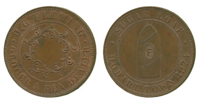 Australia, Tasmania, Penny Token, 1874