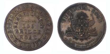 Australia, Victoria, Penny Token, 1862