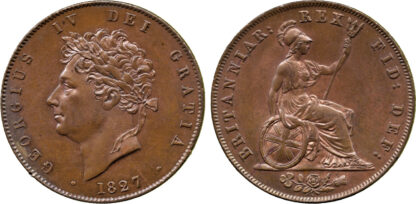 George IV, Halfpenny, 1827