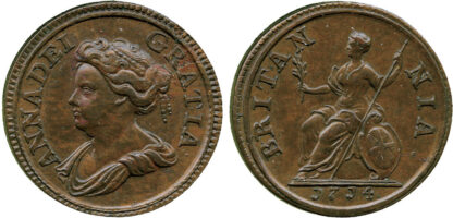 Anne, Farthing, 1714