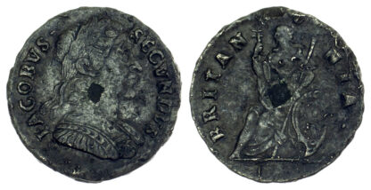 James II, Tin Farthing, 1685