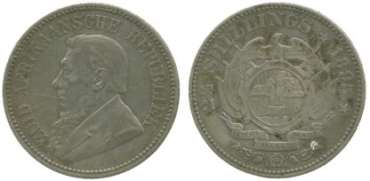 South Africa, Paul Kruger, Silver Halfcrown, 1895