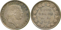 George III, Eighteenpence Bank token, 1813