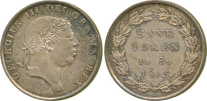 George III, Eighteenpence Bank token, 1813