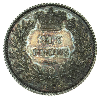 Victoria, Proof Sixpence, 1853