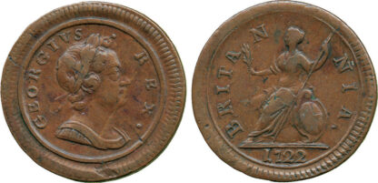 George I, Farthing, 1722