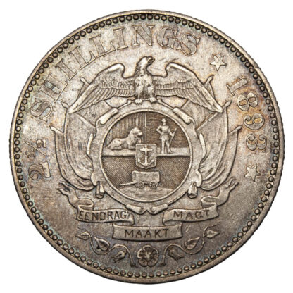 South Africa, Paul Kruger, silver Halfcrown, 1893