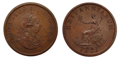 George III, Pattern Copper Halfpenny, 1805