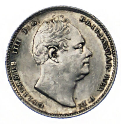 1835 William IV Sixpence About Uncirculated