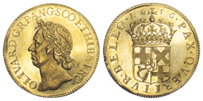 1656 Oliver Cromwell Gold Broad