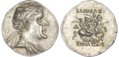 Kingdom of Baktria, Eukratides I, Silver Tetradrachm