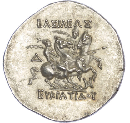 Kingdom of Baktria, Eukratides I, Silver Tetradrachm