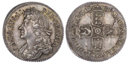 James II, Shilling, 1685