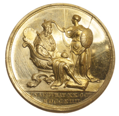 George I, Coronation, Gold Medal, 1714