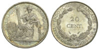 French Indo-China, 20 Cents, 1937