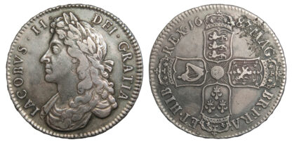 James II, Halfcrown, 1687