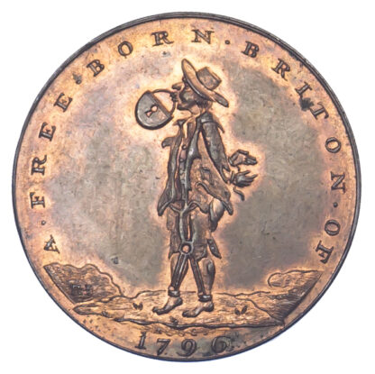 London, Holborn, Skidmore, Halfpenny Token, 1796