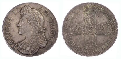 1688 James II Crown Quarto - GVF/NEF