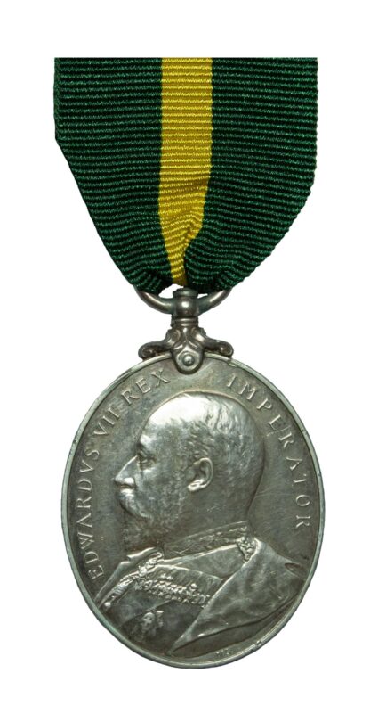 Territorial Force Efficiency Medal to Gunner C. Winchester