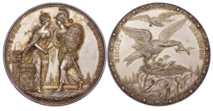 James II, Flight of Prince James, Silver Medal, 1688