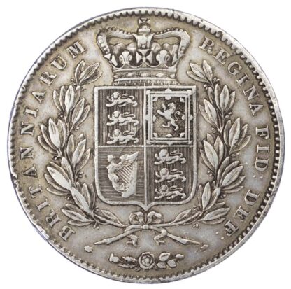 Victoria (1837-1901), Crown, 1845, Young head, Cinquefoil stops.