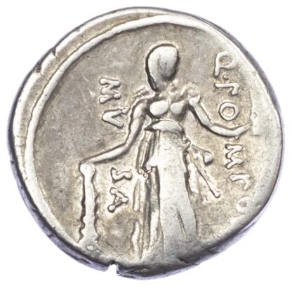 Q. Pomponius Musa, Silver Denarius