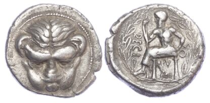 Bruttium, Rhegium, Silver Tetradrachm