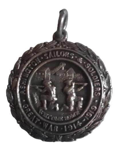 A Great War Tribute Medal "Welcome Home" for Ashington Sailors & Soldiers