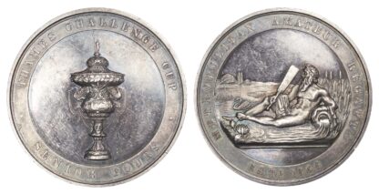 Rowing prize medal, Metropolitan Amateur Regatta silver medal 1905