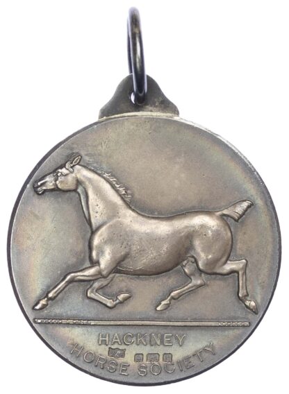 Agricultural prize medal, Hackney Horse Society silver cased medal 1904