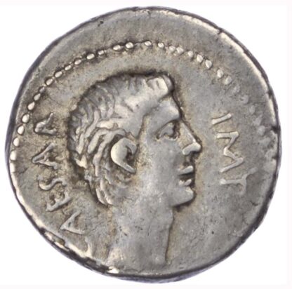 Octavian and Mark Antony, Silver Denarius