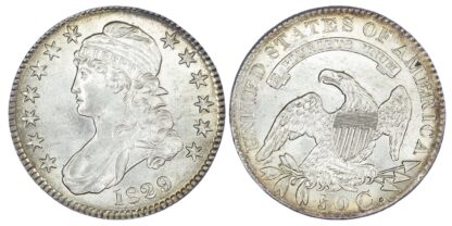 USA, ‘Capped Bust’ silver Half Dollar, 1829