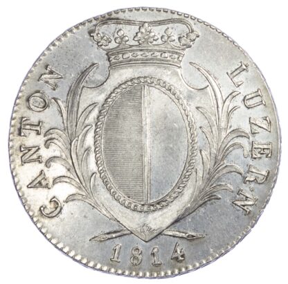 Switzerland, Canton of Luzern, silver 4 Franken, 1814